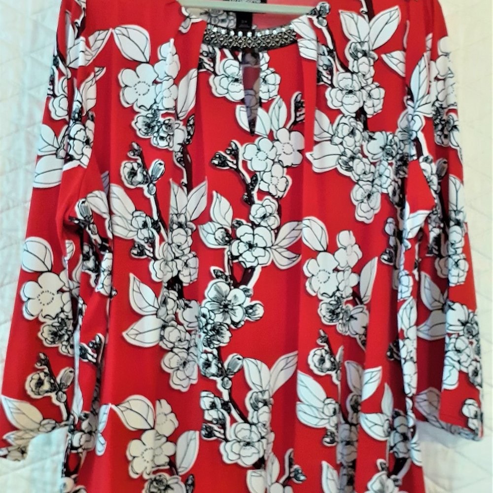 Red Liz Claiborne Top